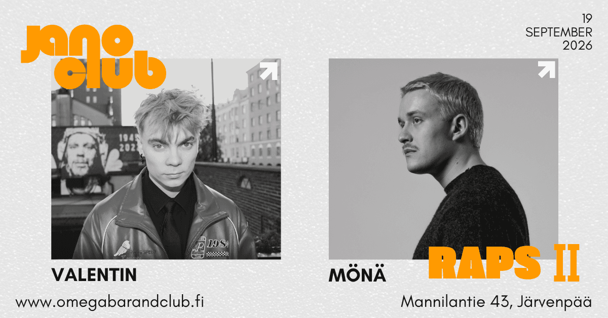 Jano Club RAPS II 19.9. Valentin ja Mönä Omegassa